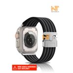 Nezih Case Watch 5/6/7/8/9/10/se/ultra/ultra2 44/45/49mm / Seri 10 46 / Seri 11 46mm Uyumlu Hasır Örgü Kordon