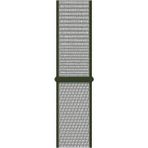 Nezih Case Watch Seri 5/6/7/8/9/se 38/40/41mm Seri 10 42 / Seri 11 42mm Uyumlu Spor Kumaş Kordon - Gri - Yeşil