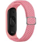 Nezih Case Xiaomi Mi Band 3/4/5/6 Akıllı Bileklik Örgü Kordon Pembe