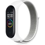 Nezih Case Xiaomi Mi Band 3/4/5/6/7 Uyumlu Hasır Silikon Kordon Beyaz