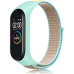 Nezih Case Xiaomi Mi Band 3/4/5/6/7 Uyumlu Hasır Silikon Kordon Turkuaz