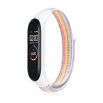 Nezih Case Xiaomi Mi Band 5 Akıllı Bileklik Hasır Naylon Kordon/kayış Gökkuşağı