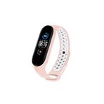 Nezih Case Xiaomi Mi Band 5 / Mi Band 6 Uyumlu Renkli Delikli Silikon Kordon/kayış Pudra