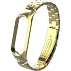 Nezih Case Xiaomi Mi Band 5 Uyumlu Metal Baklalı Klipsli Kordon Gold
