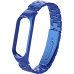 Nezih Case Xiaomi Mi Band 5 Uyumlu Metal Baklalı Klipsli Kordon Lacivert