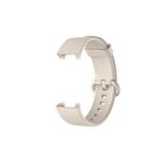 Nezih Case Xiaomi Mi Watch Lite Uyumlu Klasik Silikon Kordon Akıllı Saat Bileklik Kordonu Krem