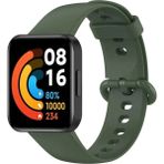 Nezih Case Xiaomi Redmi Watch 2 Lite Uyumlu Yumuşak Akıllı Saat Silikon Kordon/kayış - Asker Yeşili