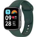 Nezih Case Xiaomi Redmi Watch 3 Active Uyumlu Boşluksuz Orjinal Pim Tasarım Jel Silikon Kordon - Koyu Yeşil