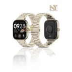 Nezih Case Xiaomi Redmi Watch 4 / 5 / 6 / Band 8 Pro / Uyumlu Ayarlanabilir Paslanmaz Metal Baklalı Kordon