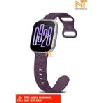Nezih Case Xiaomi Redmi Watch 4 / 5 / 6 / Band 8 Pro / Uyumlu Leopar Desenli Silikon Kordon - Redmi Watch 4 / 5 Mi Band 8 / 9 Pro - Mor