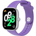 Nezih Case Xiaomi Redmi Watch 4 / 5 / 6 / Band 8 Pro / Uyumlu Tasarım Spor Jel Silikon Kordon - Açık Mor
