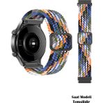 Nezih Case Xiaomi Watch S4 - S3 - S1 - S1 Active / S1 Pro / Watch 2 / Watch 2 Pro Uyumlu Tokalı Kordon Örgü - 001-Renkli
