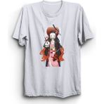 Nezuko Kamado S3 Demon Slayer, Iblis Keser, Anime Tişört - Beyaz