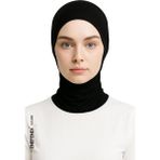 NF ND ENEFENDİ Boyunluklu Bone , Spor Bone , Hijab , Tesettür, Siyah , Geçmeli Hazır Bone - Standart - 0 Siyah