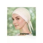 NF ND ENEFENDİ silikonlu-içbone Silikonlu Düz Bone | Kaymayan Tesettür Hijab İç Bone — Dikişsiz Krem Rahat Ve Şık Kullanım