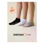 NF ND ENEFENDİ YOGAEKO 3 Çift Kaydırmaz Unisex Yoga, Pilates, Tavaf Çorabı | Spor Patik Çorap Beyaz|Siyah |Bej 36-40