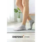 NF ND ENEFENDİ YOGAEKO Kaydırmaz Unisex Yoga, Pilates, Tavaf Çorabı | Spor Patik Çorap |Gri 36-40