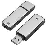 NF ROADTOLOVE Mini ses kaydedici gizli casus 8 GB uzun ömürlü | küçük USB casus ses kaydedici toplantılar, görüşme, konferans, dersler için | Mini gizli kablosuz ses kayıt cihazı gri