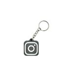 NFC Anahtarlık - İnstagram Anahtarlık Gri (Orta Boy 3,5 cm)