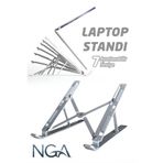 NGA Metal 7 Kademeli Ayarlanabilir Laptop Bilgisayar Standı - Macbook Notebook Tablet Uyumlu