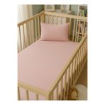 ngn collection 2'li Set %100 Pamuk Poplin Bebek Lastikli Çarşaf ve Yastık Kılıfı Park Yatak | 60x120 cm 35x45 cm