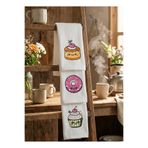 NGR HOME Nakışlı Kek & Pasta Temalı 3'Lü Set 30x50 Mutfak Havlusu( KARIŞIK RENK GÖNDERİLECEKTİR)
