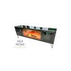 NGS HOME New Generation Style Ngs Home - Elektrikli Şömine Tv Sehpası Kapaklı Dikdörtgen