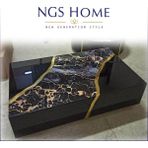 Ngs Home Orta Sehpa - SİYAH MERMER DESEN