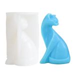 NGUMMS Silikon Kalıp Kedi Mumu Mum Mumu Sevimli Kedi Kalıbı Serbest Bırakması Kolay Sevimli Şekilli Kalıplar Kedi Mumu Reçine Eritme Aromatik Tebeşir
