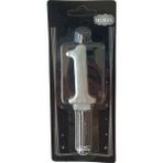 Ngüzel Party 1 Yaş Büyük Boy (7 Cm) 1 Rakam Lüks Pasta Mum Gümüş Gri