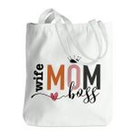 NGZS Boss Coach Liderlik Kadın Çantası - Emeklilik Teşekkür Hediyeleri, Noel, Wifemomboss, 14x16 inch