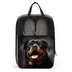NHYDSPQ Seyahat Ayakkabı Çantası, Havalı Rottweiler Köpek Sanat Baskı Ayakkabı Çantası, Taşınabilir Organizatör Ayakkabı Çantası Seyahat ve Günlük Depolama için Kullanılabilir, stil, Tek Boyut, Modern, Stil,