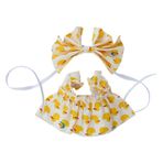 niannyyhouse 10cm 15cm 20cm peluş bebek giysileri meyve desen şapkalar elbise yumuşak doldurulmuş peluş oyuncak elbise (a4, 10cm)