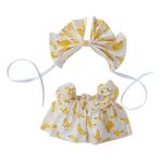 niannyyhouse 10cm 15cm 20cm peluş bebek giysileri meyve desen şapkalar elbise yumuşak doldurulmuş peluş oyuncak elbise (a9, 15cm)