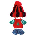 niannyyhouse 10cm-15cm Peluş Bebek Giysileri Şapka Kazak Kot 17cm Labubu Doll Dress Up (a10) ile Uyumlu