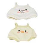 niannyyhouse 10cm 20cm peluş bebek giysileri yelek tulum tırmanma takım elbise yumuşak doldurulmuş peluş oyuncak elbise (a3, 10cm)