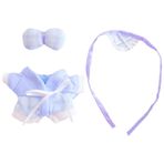 niannyyhouse 10cm~15cm Peluş Bebek Giysileri Şapkalar Tulumlar Önlükler Pijama Takım Dolması Bebek Giydir (Mor)