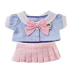 niannyyhouse 20cm peluş bebek anaokulu seti mavi ceket pembe elbise denizci takım elbise 8 inç yumuşak doldurulmuş peluş oyuncak elbise