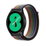 Niboow 20mm kayış Samsung Galaxy Watch 5/Watch 5 Pro 45mm/İzle 4/4 Klasik/İzle 3 41mm/İzle 42mm/Dişli Spor/Dişli S2 Klasik, naylon yedek kayış Samsung Galaxy Watch Active 2-renkli Nike için