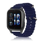 Niboow Garmin Venu Sq 2/Venu Sq 2 Music/Venu 2 Plus/Venu Sq/Venu Sq Music/Venu için 20 mm Kayış Garmin Vivoactive 3 Music/Forerunner 245 için Spor Yumuşak Nefes Alabilen Silikon Saat Bantları - Mavi