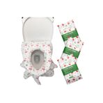 Nicaea Home Hijyenik Kullan-at Klozet Kapağı Örtüsü 4x10 lu Paket (4 paket her bir paket 10 lu toplam 40 adet)