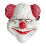 nice--buy Komik Korkunç Büyük Dil Palyaço Maskesi Hayvan Yarım Maske Cosplay Kostüm Parti Cadılar Bayramı Maskeli Korkutucu Maske Cosplay Dekoratif (Gülen Palyaço)
