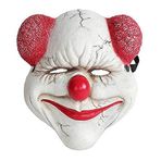 nice--buy Komik Korkunç Büyük Dil Palyaço Maskesi Hayvan Yarım Maske Cosplay Kostüm Parti Cadılar Bayramı Maskeli Korkutucu Maske Cosplay Dekoratif Smiling Clown Medium
