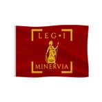 Nice Captain Açık Hava Eğlencesi için İmparatorluk Roma Ordusu Bayrağı Tarihi Bayrak Vexillum (LEGIO I MINERVIA)
