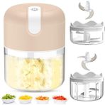 Nice Day Mini Gıda Doğrayıcı İçin Sarımsak Kıyma Makinesi 250 ml (Yurt Dışından) - Pembe