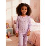 NiCe İç Giyim Pamuklu Mor Renk Unicorn Baskılı Uzun Kol Kız Çocuk Pijama Takım - 3 - 4 Yaş