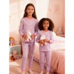 NiCe İç Giyim Pamuklu Mor Renk Unicorn Baskılı Uzun Kol Kız Çocuk Pijama Takım - 5 - 6 Yaş