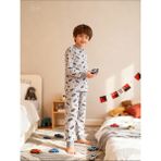 NiCe İç Giyim Uzun Kollu Araba Temalı Lacivert Mavi Erkek Çocuk Pijama Takımı - 5 - 6 Yaş