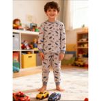 NiCe İç Giyim Uzun Kollu Araba Temalı Lacivert Mavi Erkek Çocuk Pijama Takımı - 9 - 10 Yaş