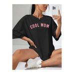 NİCE Marecash Kadın Cool Mom Baskılı Hamile Tişört